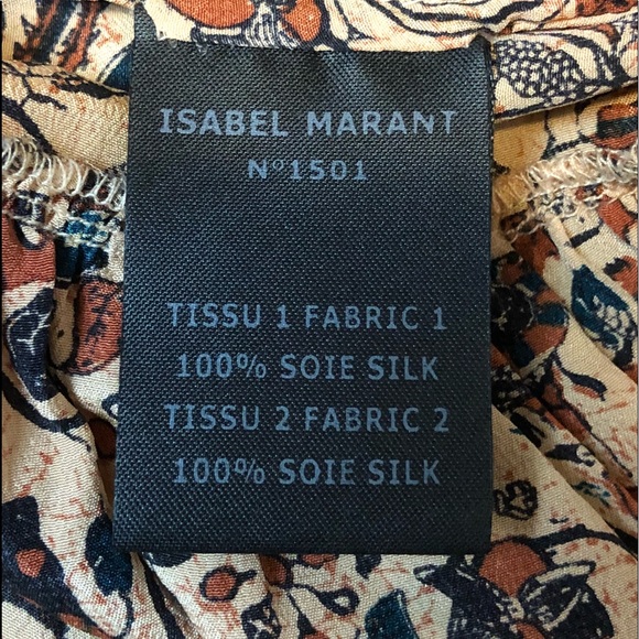 🆕 ETOILE ISABEL MARANT anouk boho printed dress - Picture 7 of 7